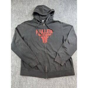 Vintage Fallen Skate Hoodie Large Full Zip Hooded Jacket Made In USA